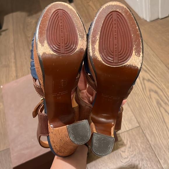 Anthropologie CHIE MIHARA platform sandals great condition 39 - Picture 5 of 7